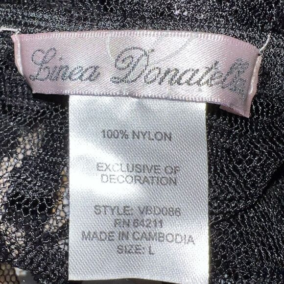 Linea donatella 2 piece sexy black lingerie set! Nwt! - Picture 13 of 16